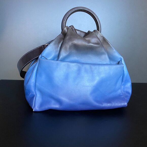 Marc By Marc Jacobs Blue Leather Ombre 2 Way Shoulder Bag - Picture 5 of 12